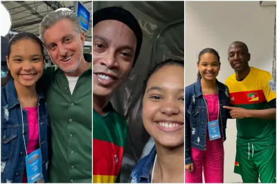 Maria Marçal vira sensação no bastidor do Futebol Solidário pelo RS