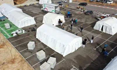 Israel instala hospital de campanha na Ucrânia