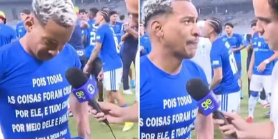 Após título do Cruzeiro, jogador testemunha cura de depressão: “Deus me deu alegria”