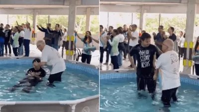 Filho de Ronaldo Fenômeno é batizado em igreja evangélica