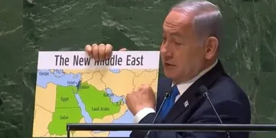 Países árabes condenam fala de Netanyahu sobre mapa bíblico do \"Grande Israel\"