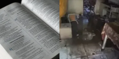 Bíblia fica intacta após incêndio em casa na BA: \"Nem o fogo apaga a Palavra\"
