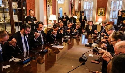 Pastores oram por Bolsonaro nos EUA: "Que a unção do Espírito Santo venha sobre ele"