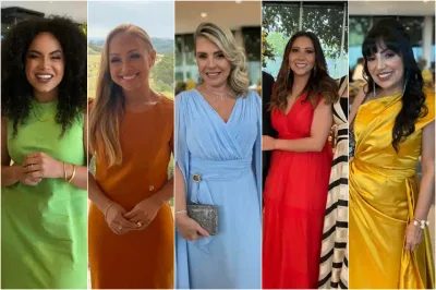 Veja os looks das famosas no casamento da filha de Cassiane