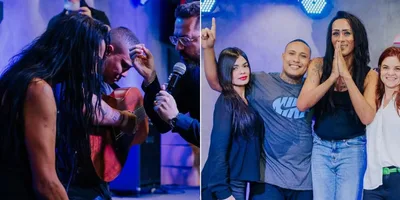 Travesti que viralizou em live de cantor vai à igreja: \"Momento marcado por Deus\"