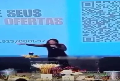 “Vai cagar na sua casa!”: Pastora perde a linha ao falar de dízimos no culto