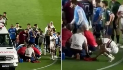 Jogador Lucas Moura ora por zagueiro uruguaio vítima de arritmia cardíaca