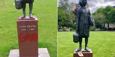 Monumento de Anne Frank é pichado com \"Gaza\" em Amsterdã