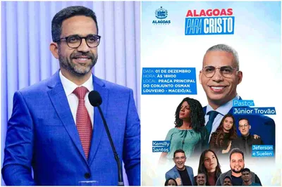 Governador Paulo Dantas realiza o “Alagoas para Cristo” neste dia 1 de dezembro