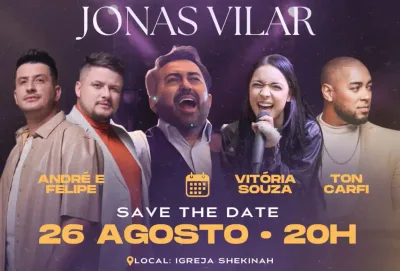 Jonas Vilar celebra 15 anos de carreira com gravação do DVD "Pentecostal"