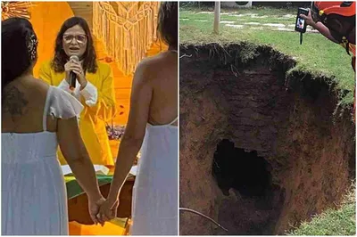 Igreja Batista que realizou o 1º casamento gay no Brasil está sendo engolida por cratera