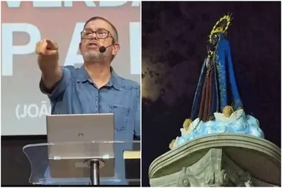 Pastor ataca imagem de Nossa Senhora Aparecida: “Satanás fantasiado de azul”