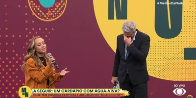 Otaviano Costa chora ao ouvir Bruna Karla louvar e testemunha: \"Estou vivo graças a Deus\"