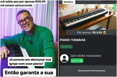Sem igreja, Davi Passamani faz rifa de instrumentos