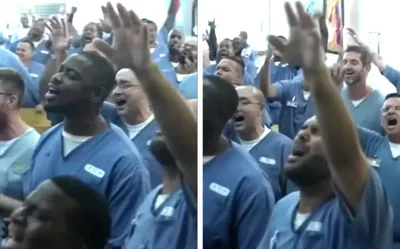 Presos louvam a Deus em presídio dos Estados Unidos