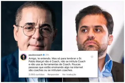 Paulo Vieira rompe o silêncio e diz que Pablo Marçal não é coach