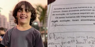 Menino de 9 anos defende Bíblia em prova sobre evolução: \"Deus falou: Haja luz\"