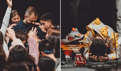 Culto no Chile tem crianças ministrando umas as outras