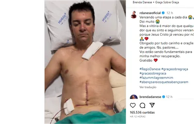 Regis Danese posta vídeo, filha interage e emociona