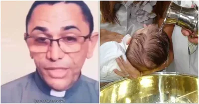 “Eu não concordo com batismo de criança”, diz padre durante live