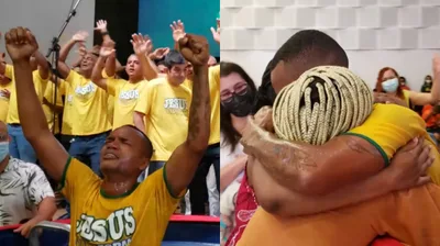 Ex-viciado que morou na rua chora ao ser batizado: "Não sou mais escravo do pecado"