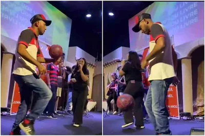 Inovação? Em meio ao louvor, pastor faz embaixadinhas no altar
