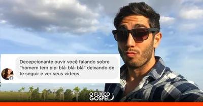 Jonathan Nemer se posiciona contra ideologia de gênero e perde seguidores