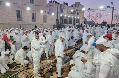 Como nos tempos bíblicos, tribos de Samaria fazem sacrifício de Páscoa