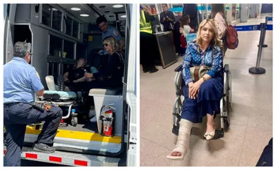Elaine de Jesus sofre fratura no tornozelo após acidente em show