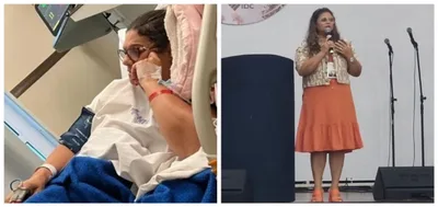 Léa Mendonça testemunha cura do câncer em palestra a mulheres