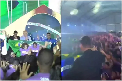 Jovens gritam o nome de Bolsonaro em culto da Assembleia de Deus em Salvador
