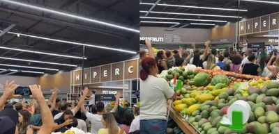 Clientes adoram com “Porque Ele Vive” em supermercado e vídeo viraliza