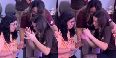 Intérprete de Libras traduz profecia para surda em culto: \"Jesus fala todas as línguas\"