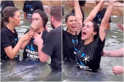 Apresentadora do SBT é batizada na Lagoinha Alphaville