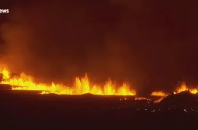 Vulcão inativo há 6.300 anos entra em erupção na Islândia