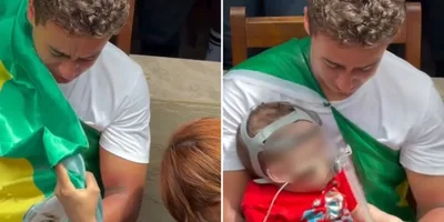 Nikolas Ferreira ora por bebê com doença rara durante caminhada: \"Deus faz o impossível\"