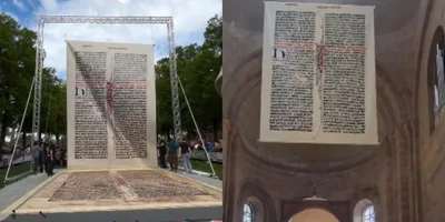 Maior página da Bíblia do mundo é impressa na Alemanha