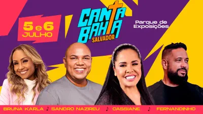 Canta Bahia 2024 promete agitar Salvador com grandes nomes da música gospel