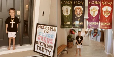 Menino de 5 anos viraliza após pedir festa de aniversário com tema de Jesus