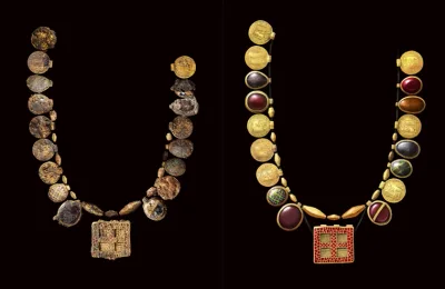 Colar de 1.300 anos que seria de uma das primeiras líderes cristãs é encontrado