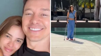Esposa de Rodrigo Faro inicia 33 sessões de radioterapia