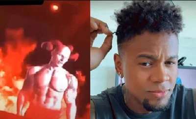 Imagem diabólica em show de Léo Santana causa polêmica na web