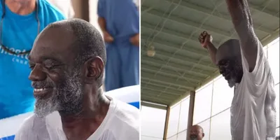 Após 4 anos de espera, homem emociona durante batismo na prisão