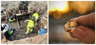 Anel de ouro com 'rosto de Jesus' é encontrado por arqueólogos