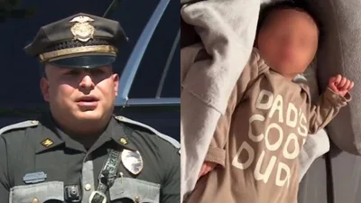 Policial salva bebê que nasceu sem respirar em carro: \"Foi a graça de Deus\"
