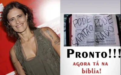 Cantora Zélia Duncan ridicuraliza a Bíblia: “Pode sapatão e pode v****”