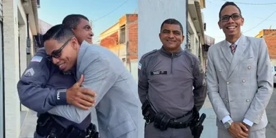 Policial reencontra ex-criminoso que se converteu e diz: "Hoje está pregando a Palavra”