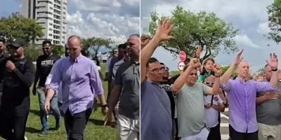 Prefeito de Sorocaba dá sete voltas na prefeitura em ato profético: \"As muralhas vão cair\"