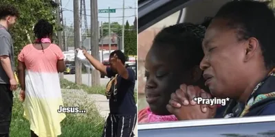 Viúva louva a Deus com a filha após ganhar carro: \"Obrigada, Pai\"