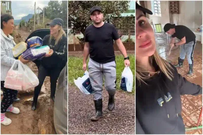 Pastor Lucas e Tati Moreto foram ao Rio Grande do Sul ajudar vítimas das enchentes